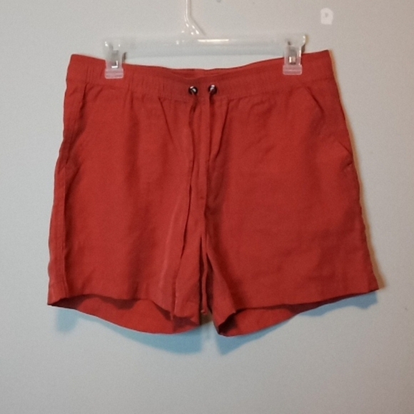Nicole Miller  Burnt Orange Rayon Short - M - Picture 1 of 6